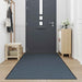 Deurmat 115x300 cm blauw
