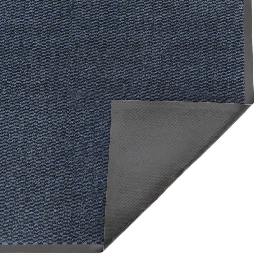 Deurmat 115x300 cm blauw
