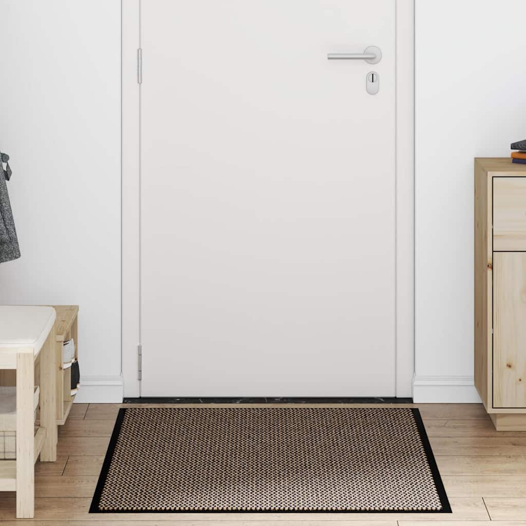 Deurmat 90x120 cm bruin