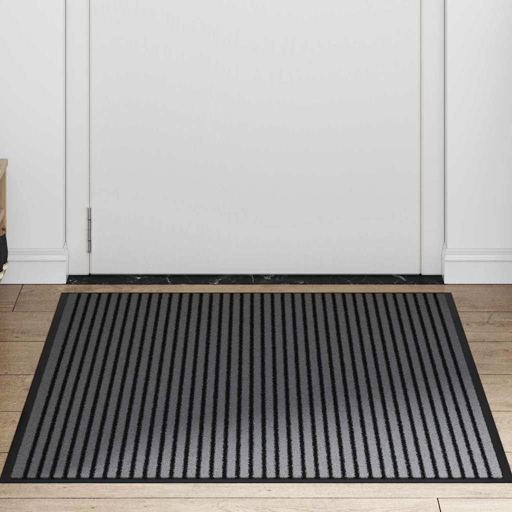 Deurmat Zwart 80 x 120 cm Polypropyleen