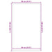 Deurmat 90x150 cm gestreept 90x150 cm zwart en grijs