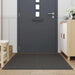Deurmat 115x200 cm streep zwart en grijs