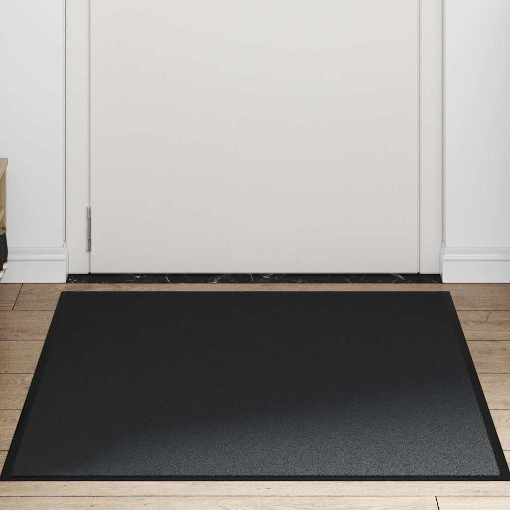 Deurmat 90x150 cm zwart