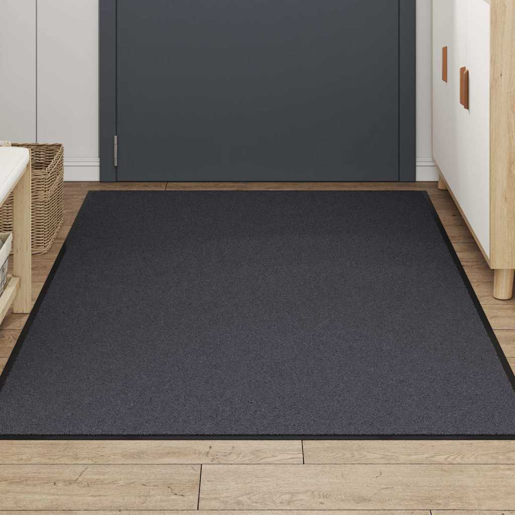 Deurmat 115x200 cm antracietkleurig