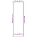 Deurmat 115x300 cm antracietkleurig