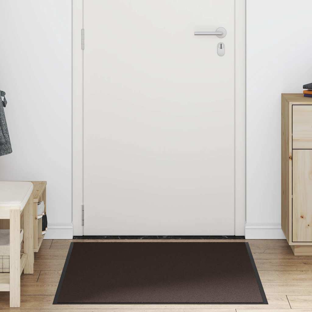 Deurmat 90x120 cm bruin