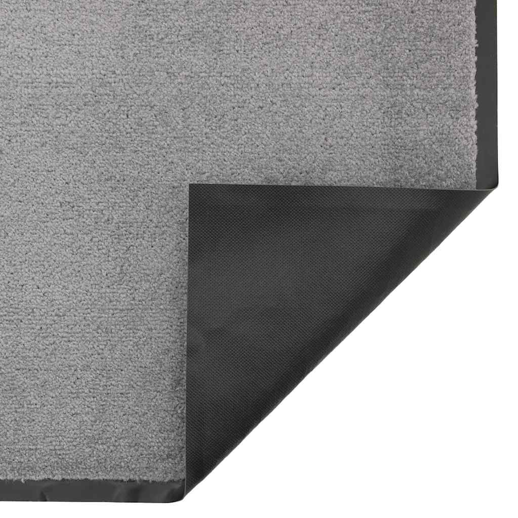 Deurmat 90x120 cm grijs