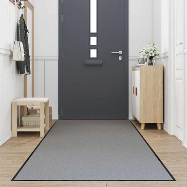 Deurmat 115x400 cm grijs