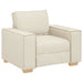 Bankstel 3 st Beige Linnen-mix stof