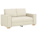 Bankstel 3 st Beige Linnen-mix stof