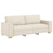 Bankstel 3 st Beige Linnen-mix stof