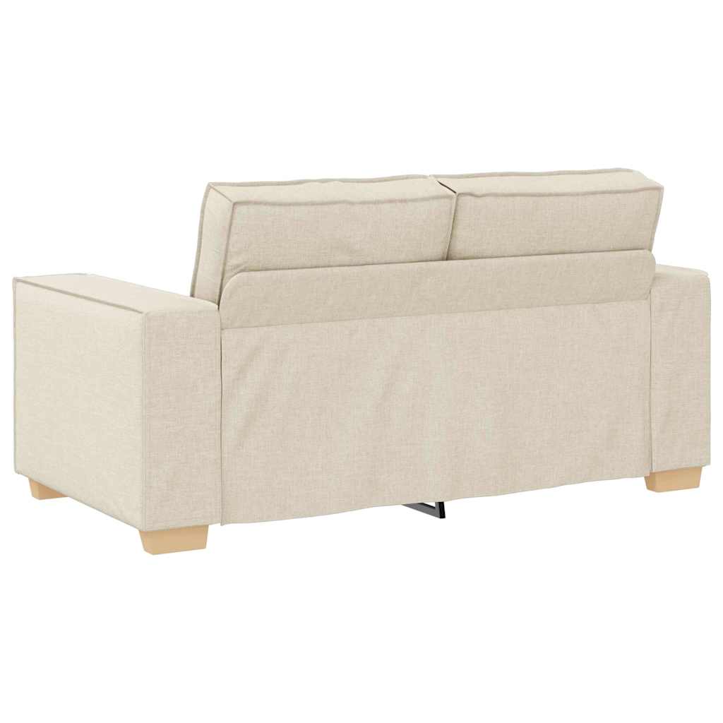 Bankstel 3 st Beige Linnen-mix stof