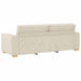 Bankstel 3 st Beige Linnen-mix stof