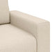 Bank 3 st Beige Linnen-mix stof