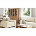 Bank 3 st Beige Linnen-mix stof