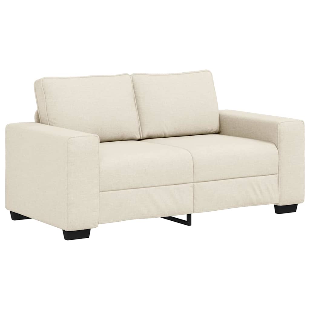 Bank 3 st Beige Linnen-mix stof
