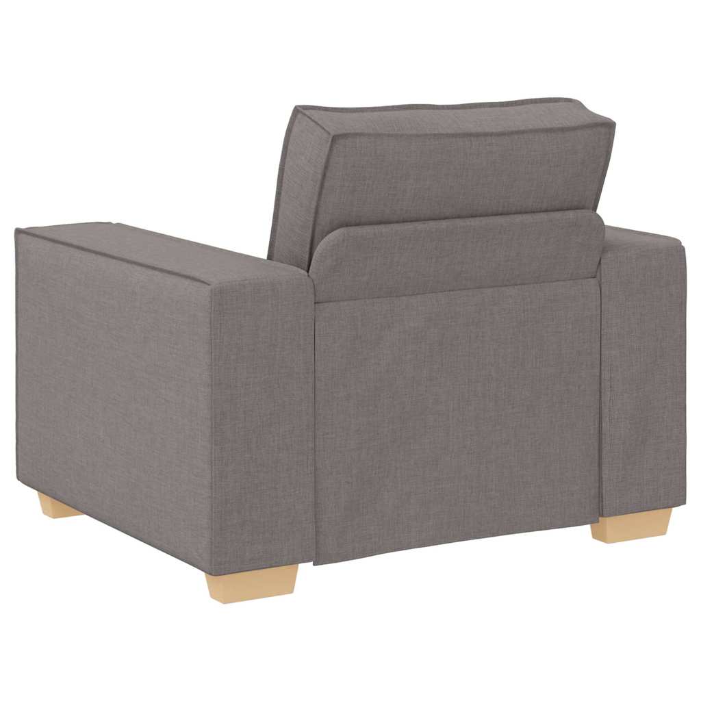 Bank 3 st Taupe Linnen-mix stof
