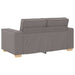 Bank 3 st Taupe Linnen-mix stof