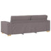 Bank 3 st Taupe Linnen-mix stof