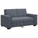 3-delige Loungeset met kussens fluweel donkergrijs