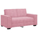 3-delige Loungeset met kussens fluweel roze
