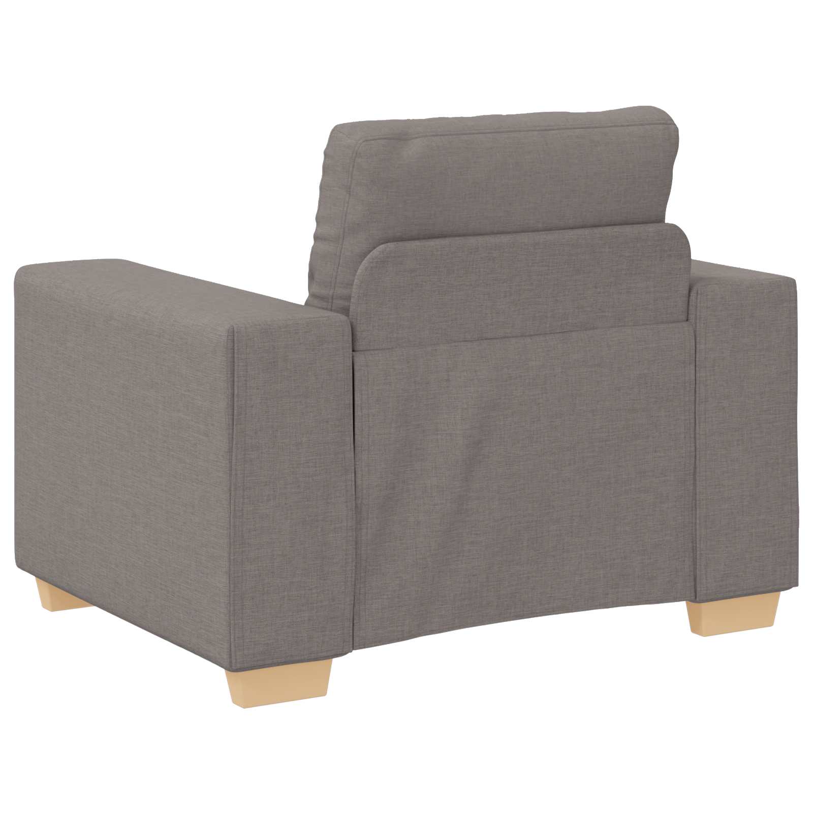 Bank 3 st Taupe Linnen-mix stof
