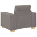 Bank 3 st Taupe Linnen-mix stof