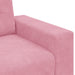 Bankstel 3 st Roze Fluweel