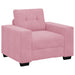Bankstel 3 st Roze Fluweel