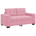 Bankstel 3 st Roze Fluweel