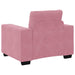Bankstel 3 st Roze Fluweel