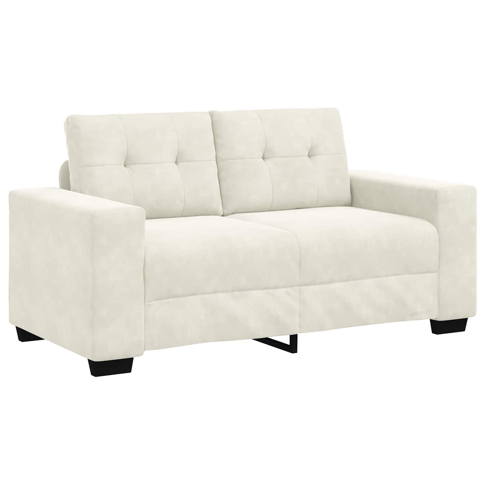 Bankstel 3 st Crème Fluweel
