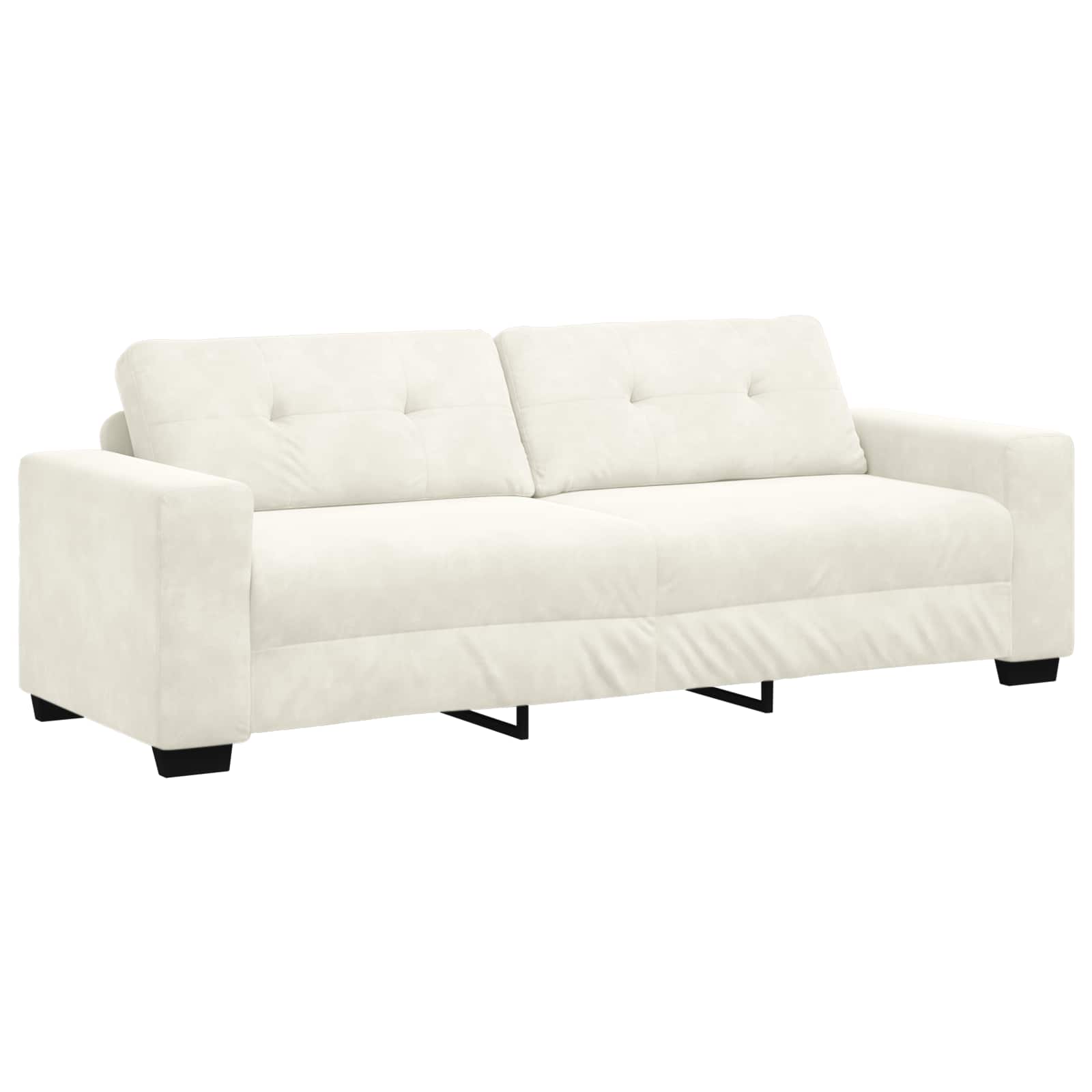 Bankstel 3 st Crème Fluweel