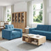 Bankstel 3 st Blauw Fluweel