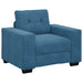 Bankstel 3 st Blauw Fluweel