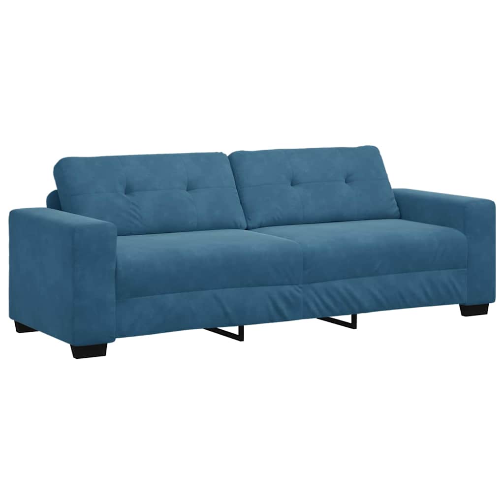 Bankstel 3 st Blauw Fluweel