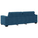 Bankstel 3 st Blauw Fluweel