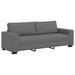 3-delige Loungeset met kussens stof donkergrijs