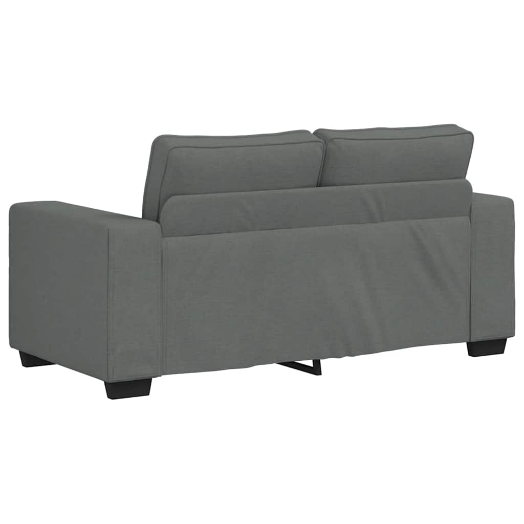 3-delige Loungeset met kussens stof donkergrijs