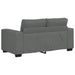 3-delige Loungeset met kussens stof donkergrijs