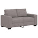 3-delige Loungeset met kussens stof taupe