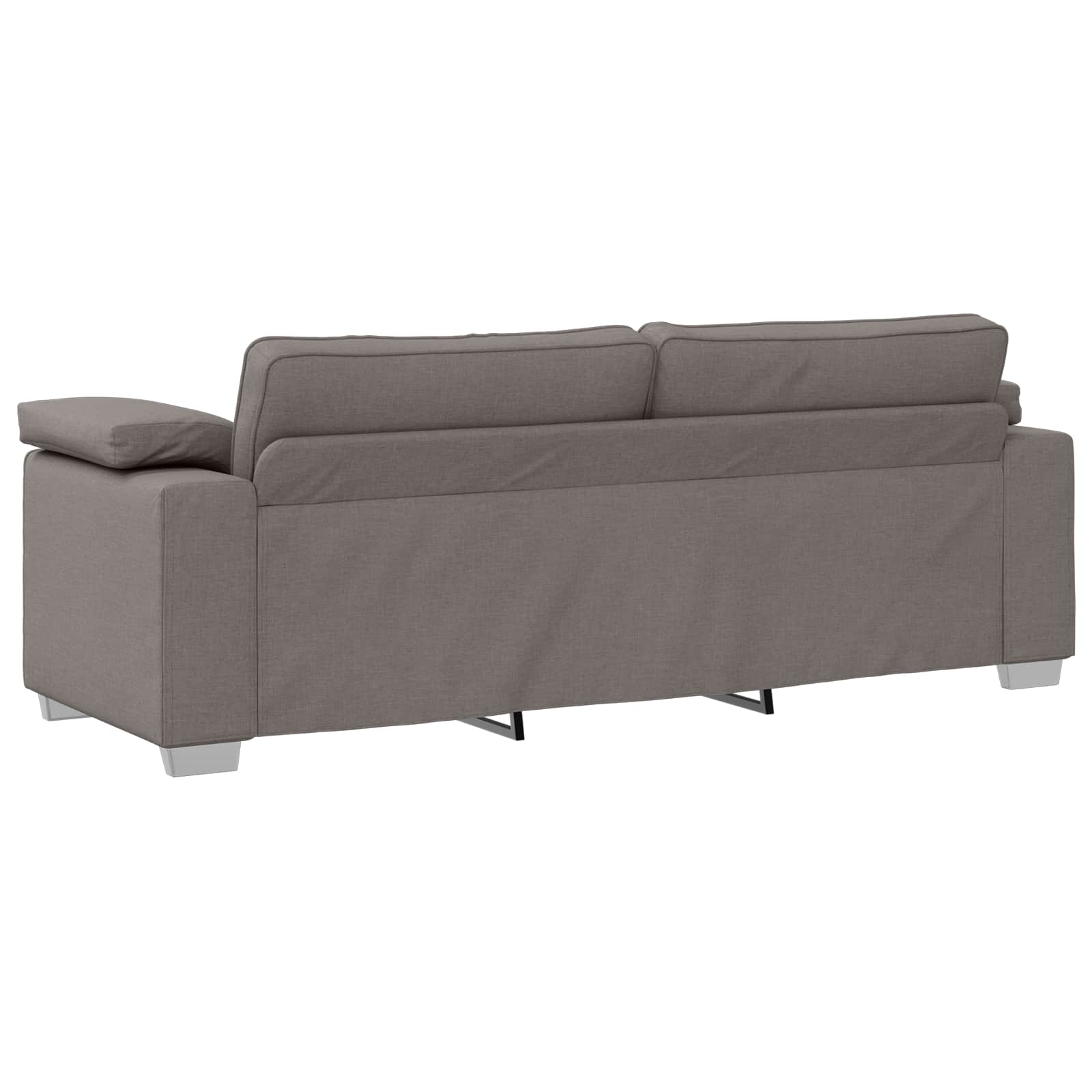 Bank 3 st Taupe Linnen-mix stof