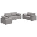Bank 3 pcs Wolkengrijs 219 x 80 x 82 cm Linnen-mix stof