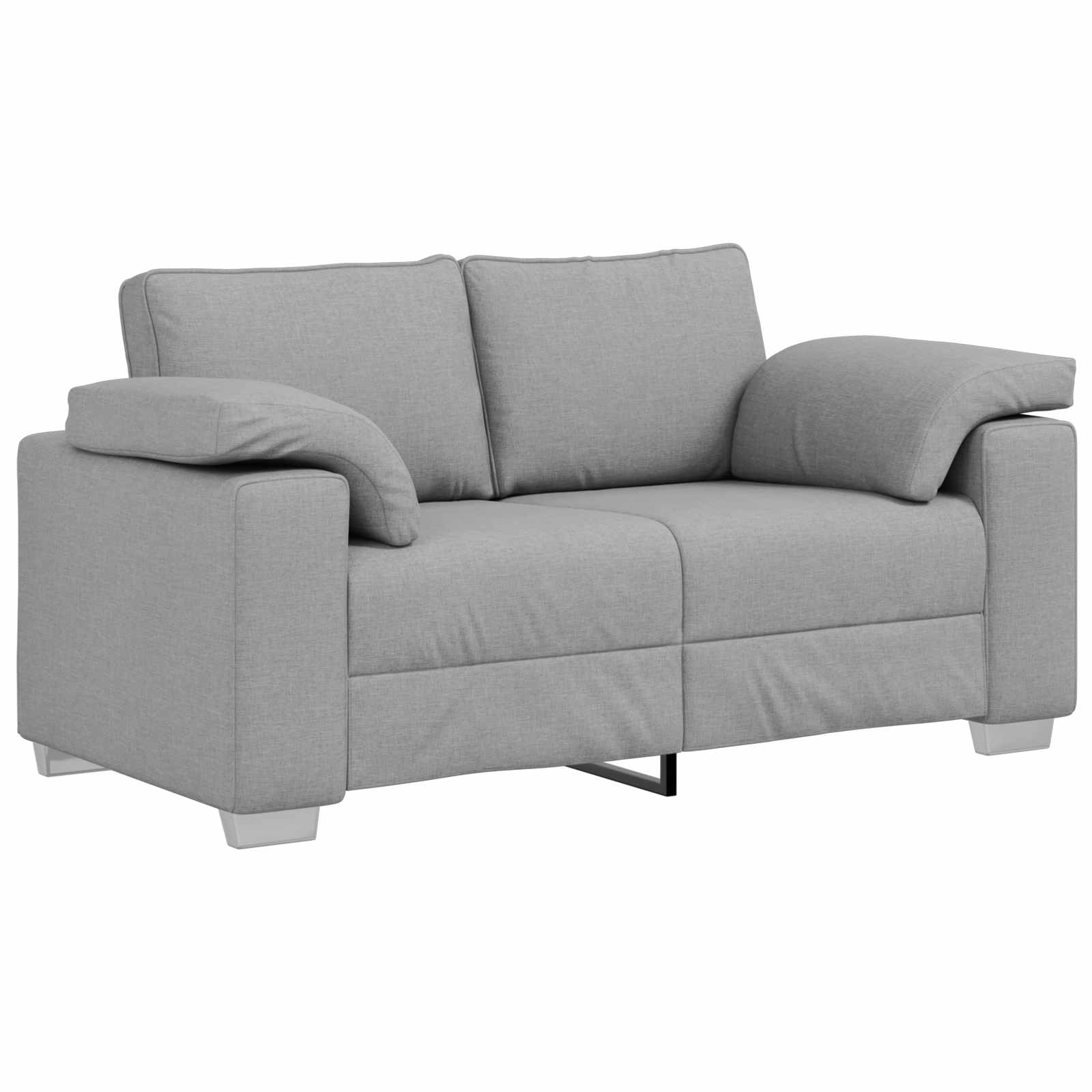 Bank 3 pcs Wolkengrijs 219 x 80 x 82 cm Linnen-mix stof