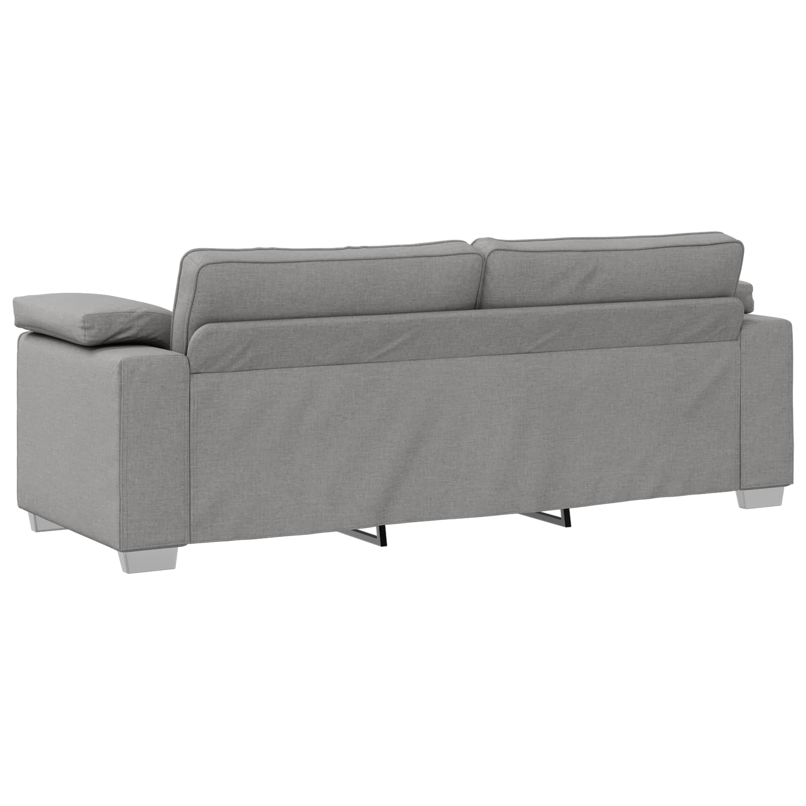 Bank 3 pcs Wolkengrijs 219 x 80 x 82 cm Linnen-mix stof