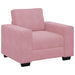 3-delige Loungeset met kussens fluweel roze
