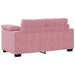 3-delige Loungeset met kussens fluweel roze