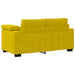 3-delige Loungeset met kussens fluweel geel