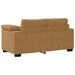 3-delige Loungeset met kussens fluweel bruin
