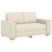 Bank 2 st Beige Linnen-mix stof